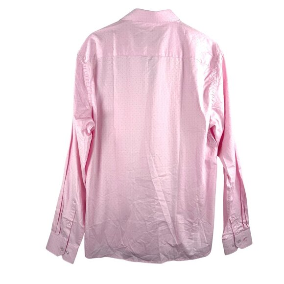 Allen Solly Men Pink Regular Fit Textured Full Sleeves Casual Shirt sz 42 (L) - Picture 4 of 6